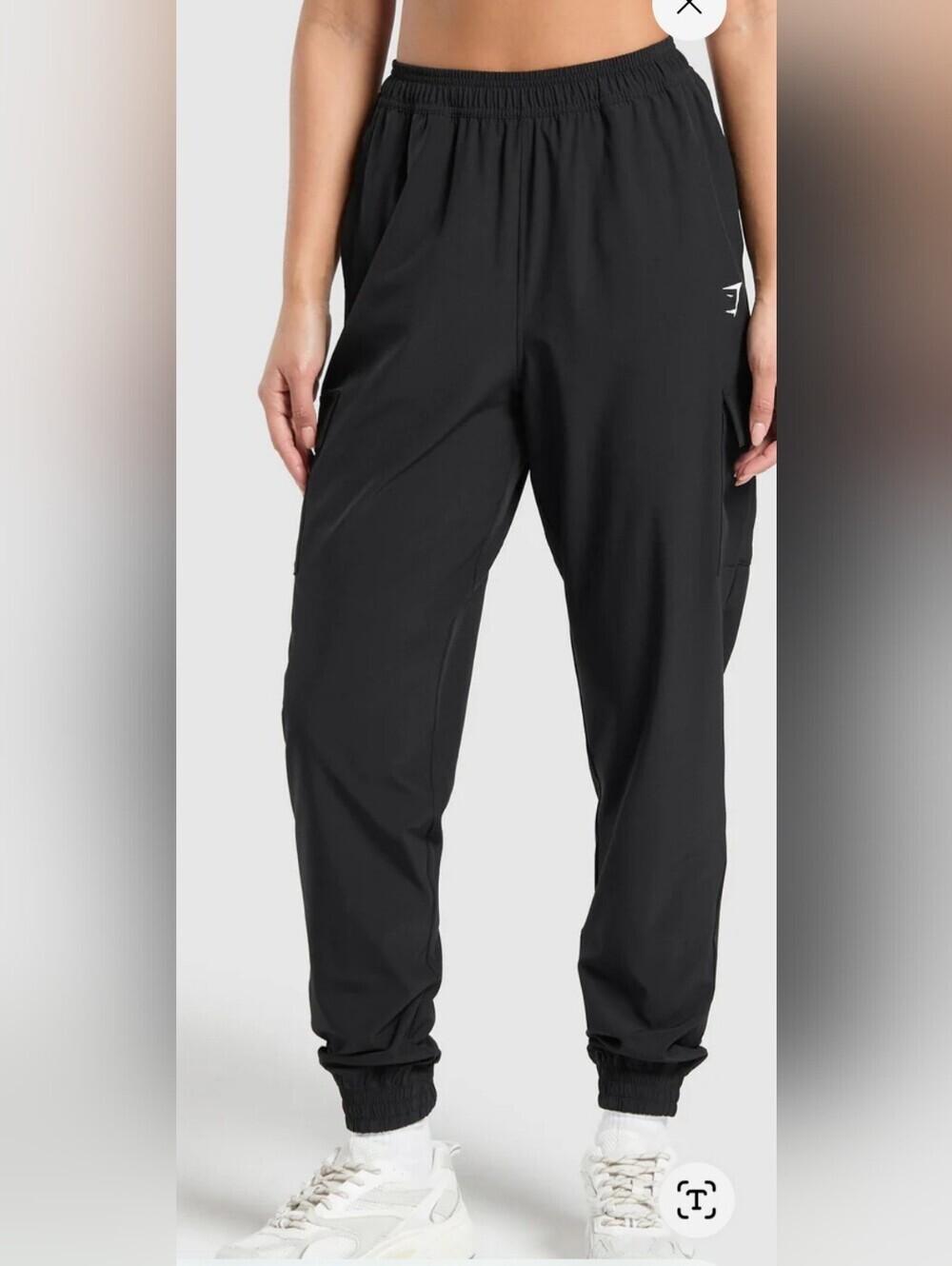 Gymshark Womens Training Woven Joggers Black Size Large
